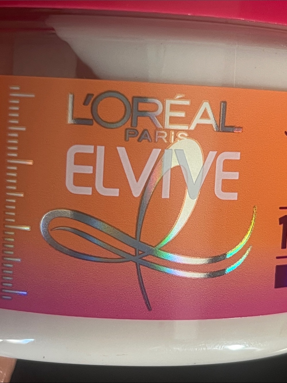L'Oréal Elvive Savior Fiber Mask in Hot Pink & Orange Jar - Picture 3 of 3